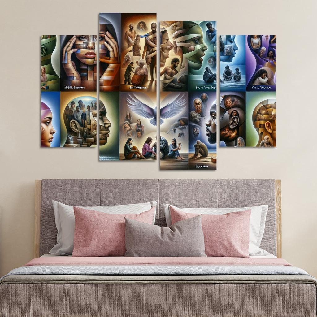 Voices Of Silence Domestic Violence Awareness Multi-panel Paintings