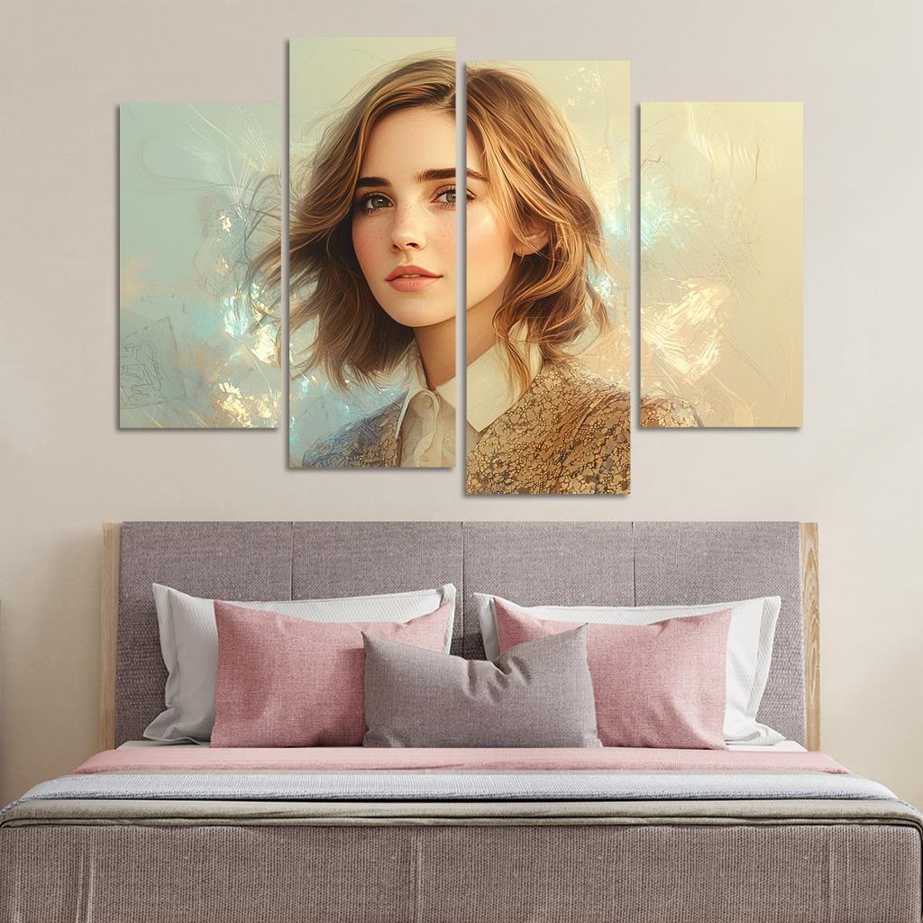 Emma Watson Leading With Grace In A Wizarding World Framed Paintings