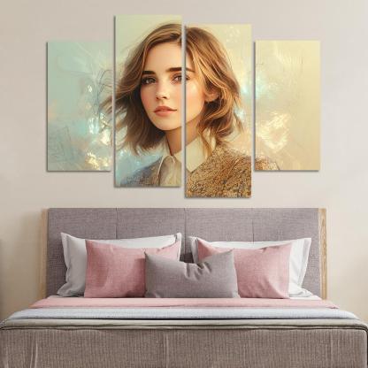 Emma Watson Leading With Grace In A Wizarding World Framed Paintings