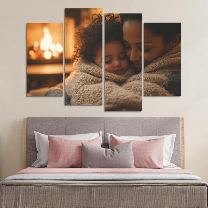 Cocooned In Love A Mothers Warmth Custom Paintings Frame
