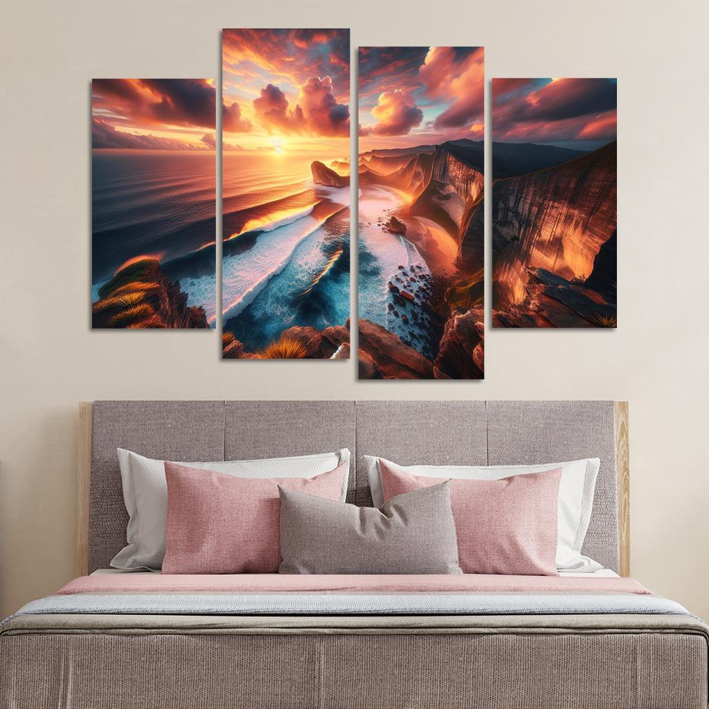 Cliffside Viewpoint Dramatic Coastline Premium Artwork Frames