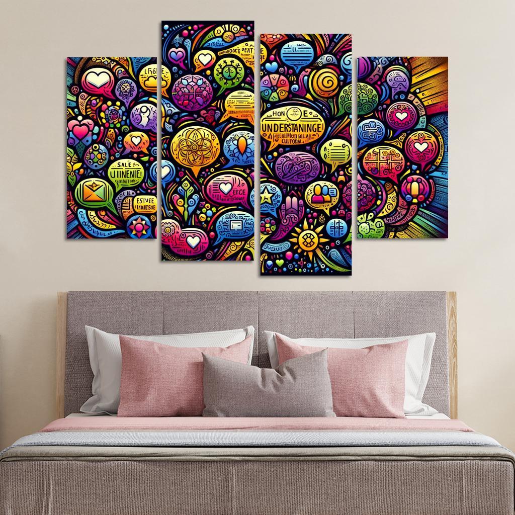 Bridges Of Connection The Power Of Dialogue Multi-panel Paintings