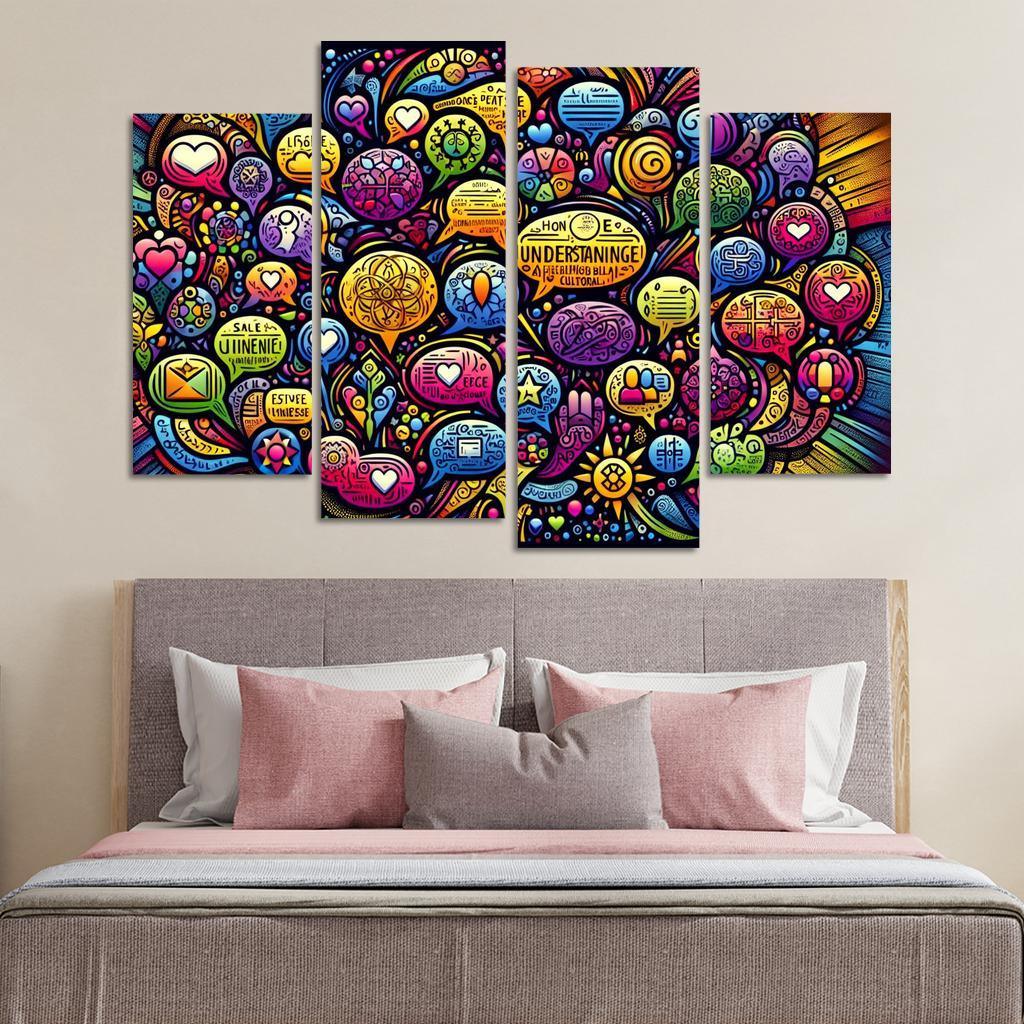 Bridges Of Connection The Power Of Dialogue Multi-panel Paintings