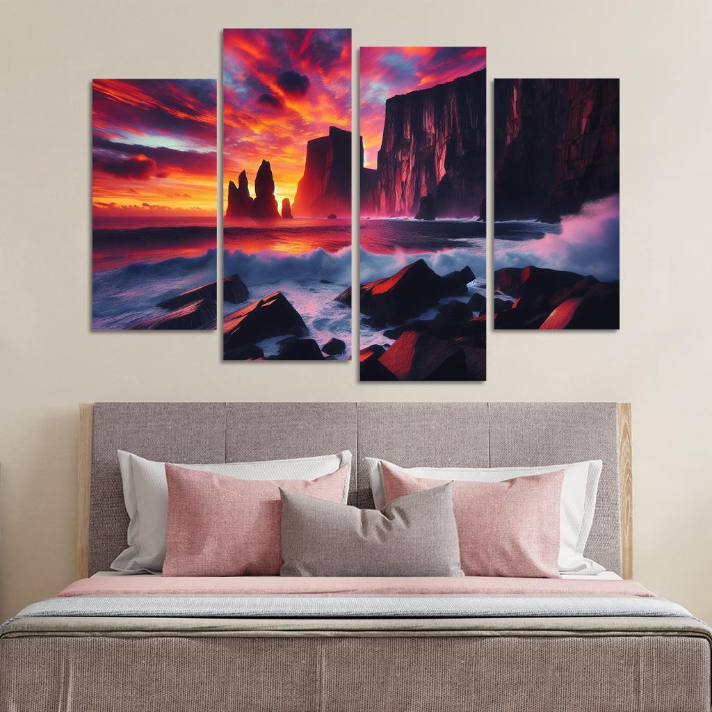 Sunset Cliffs A Photographers Dream Canvas Paintings Frame