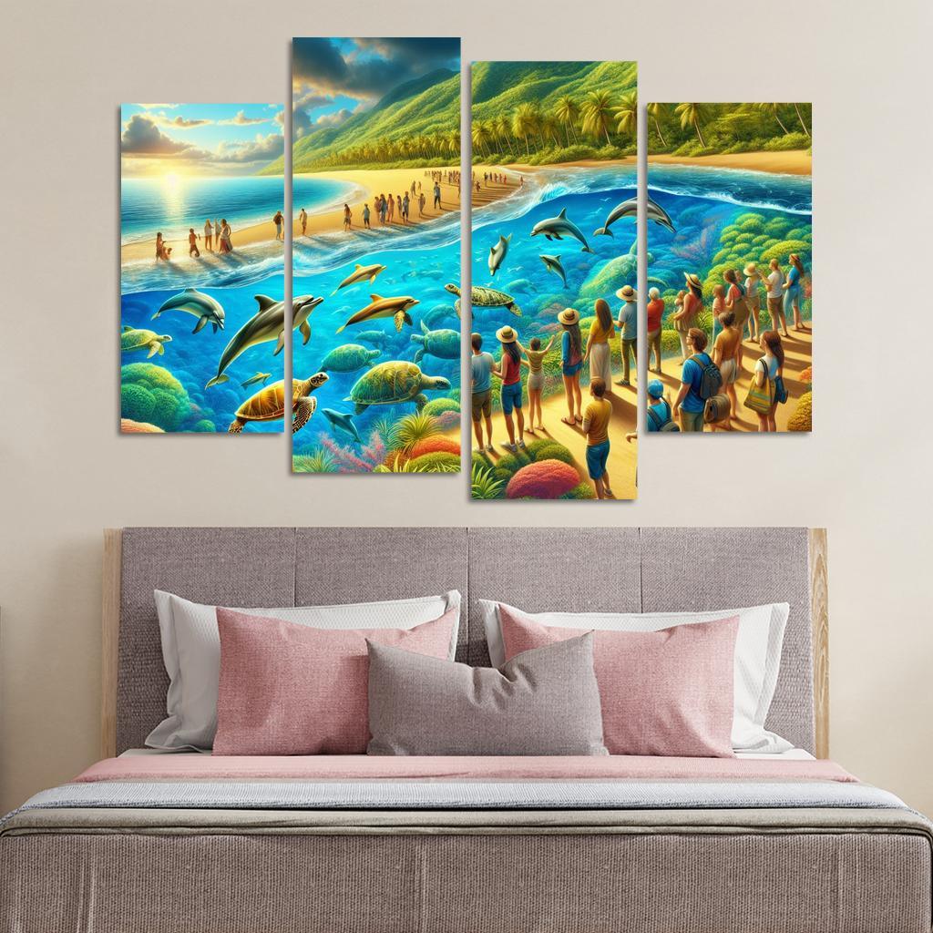 Marine Oasis Wildlife Adventure Premium Artwork Frames