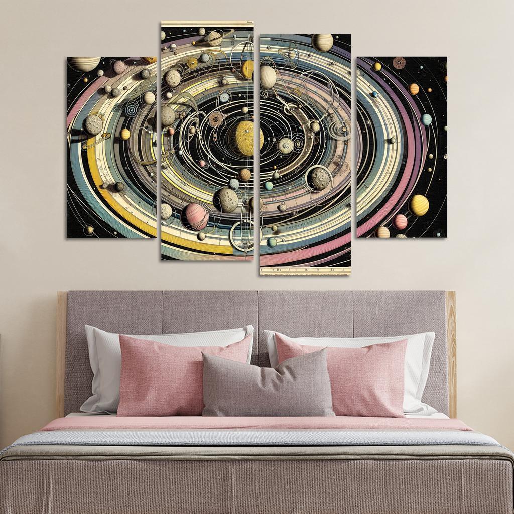The Harmony Of Celestial Mechanics Abstract Paintings Frame
