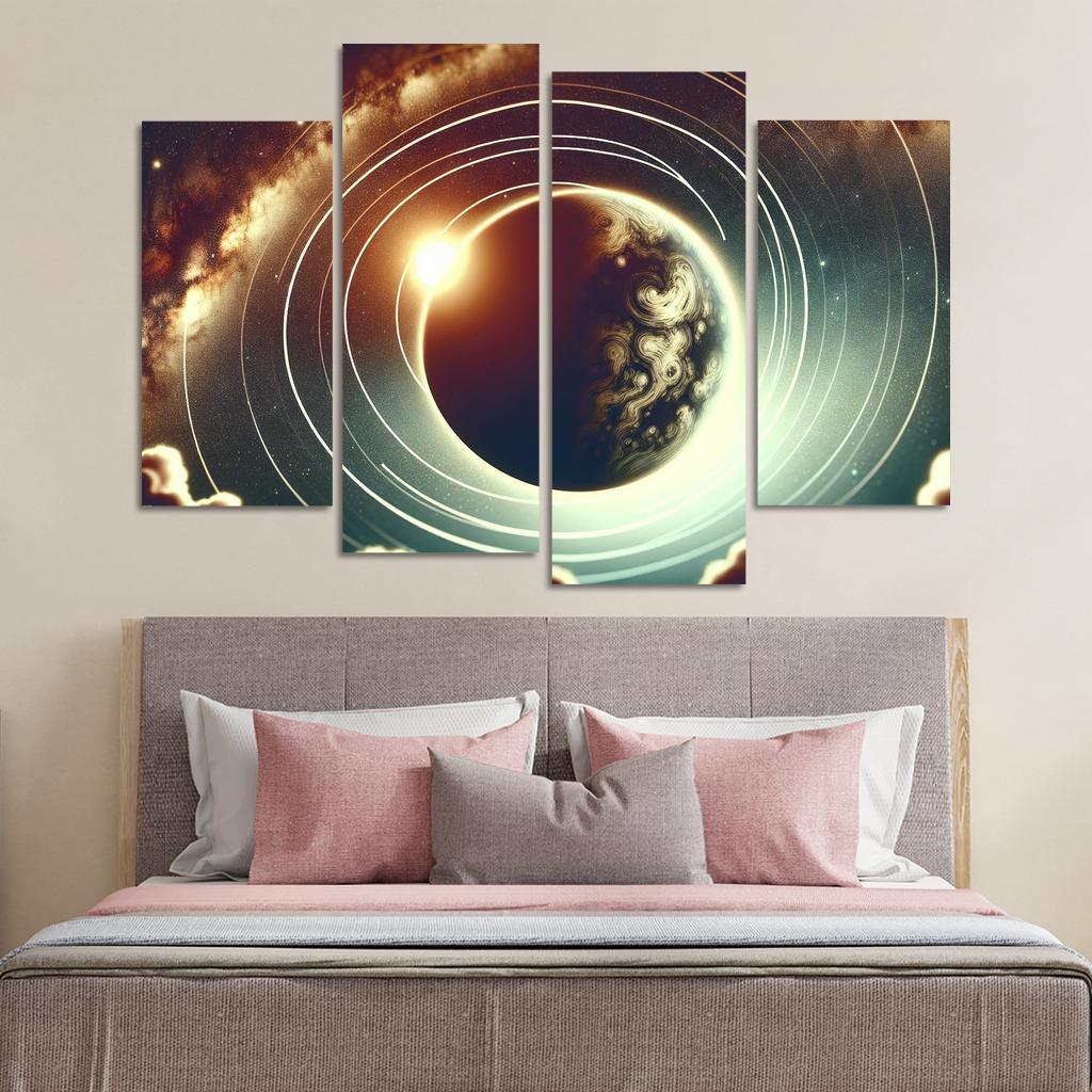 Exploring Exoplanet Atmospheres Abstract Paintings Frame