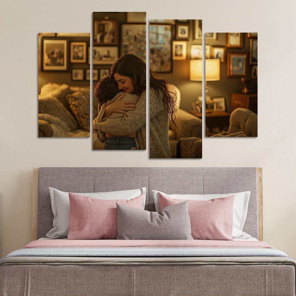 A Mothers Embrace The Heart Of Home Canvas Paintings Frame