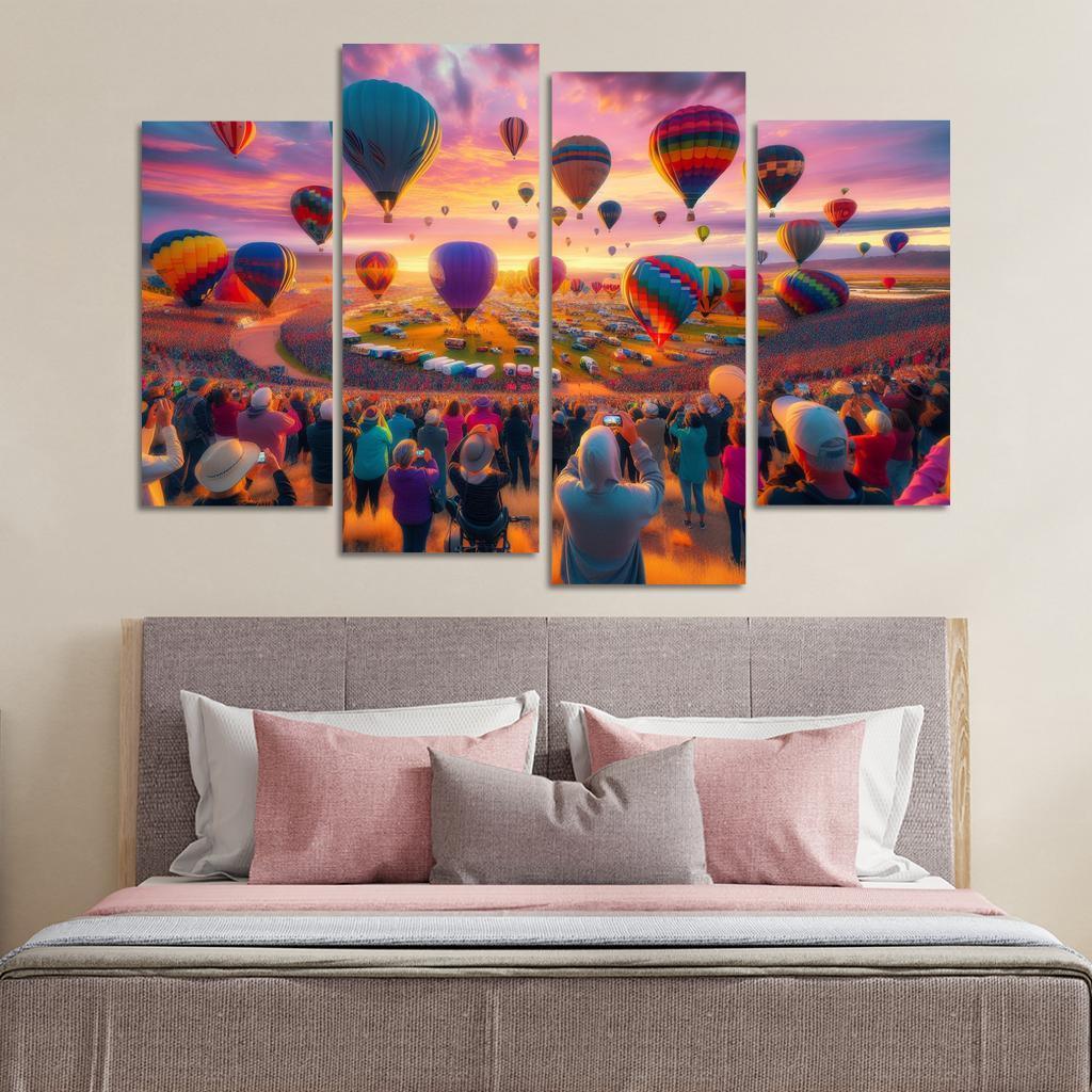 Albuquerque International Balloon Fiesta - Usa Framed Paintings