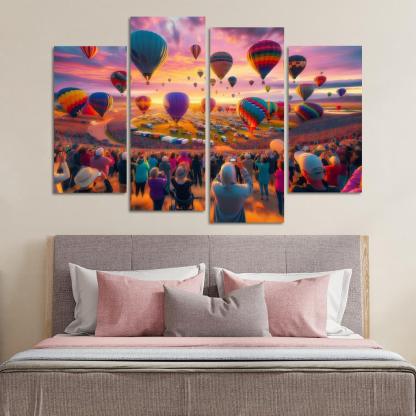 Albuquerque International Balloon Fiesta - Usa Framed Paintings