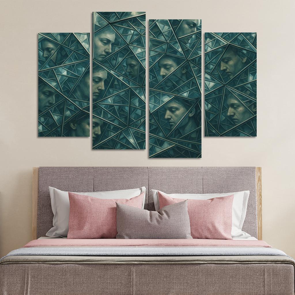 Mirrors Of Infinite Reflection Oil Paintings Frame