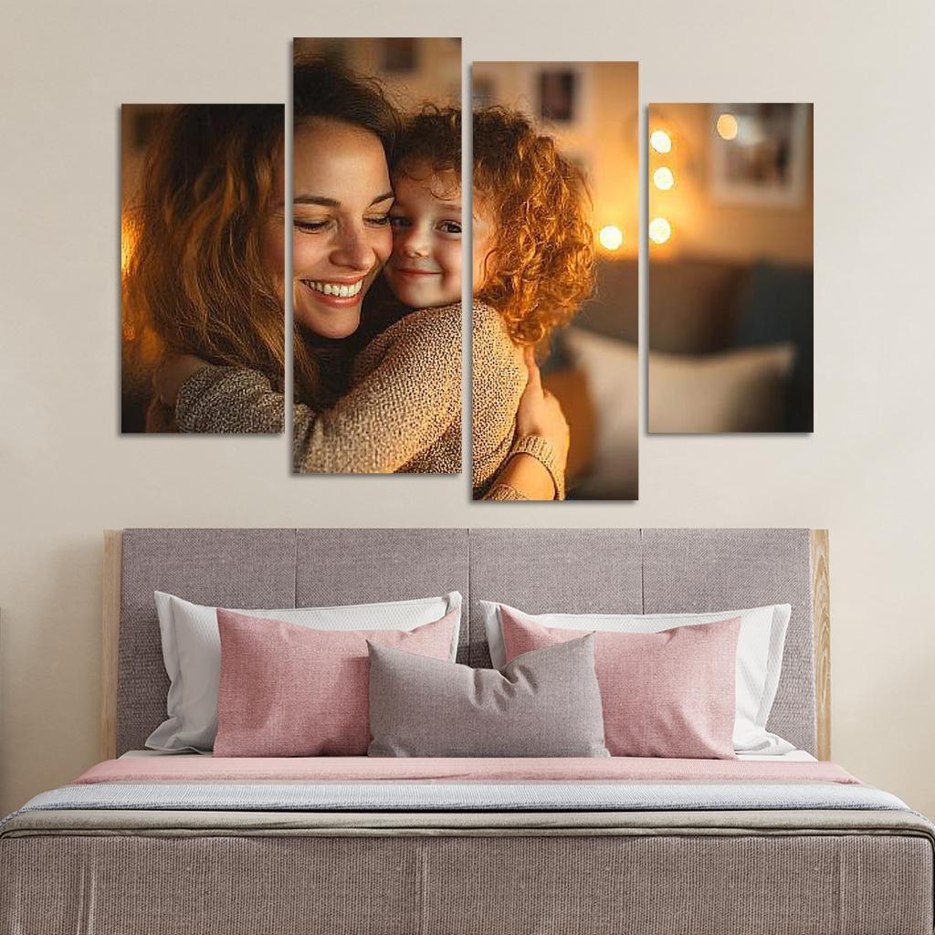 The Bond Of Love A Mothers Embrace Custom Paintings Frame