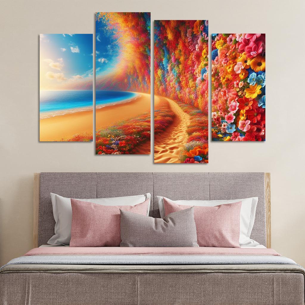 Wildflower Coast Nature's Color Palette Multi-panel Paintings