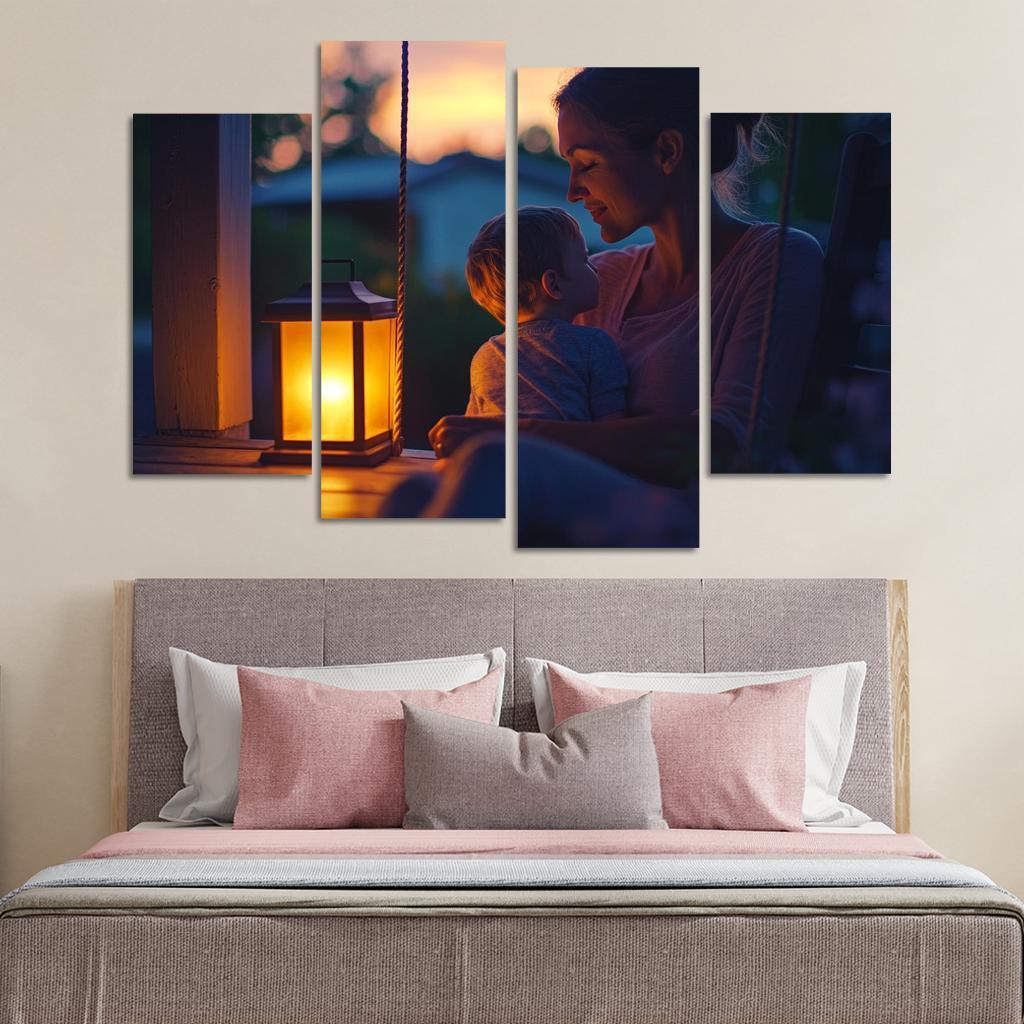 Her Gentle Whisper A Mothers Voice Canvas Paintings Frame