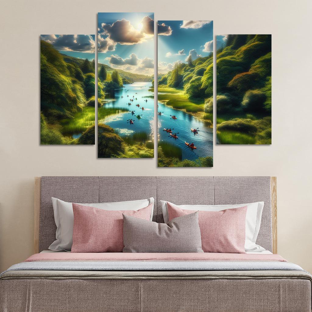 Crystal Waters Ideal For Kayaking Adventures Abstract Paintings Frame