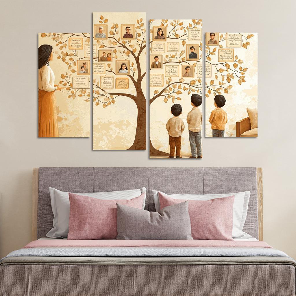 The Family Tree Roots Of Love Custom Paintings Frame