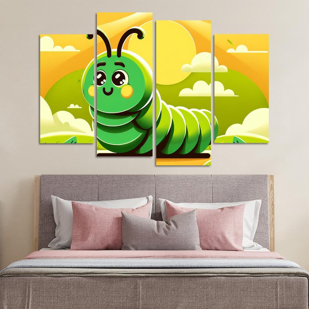 Curious Caterpillar Modern Paintings Frame