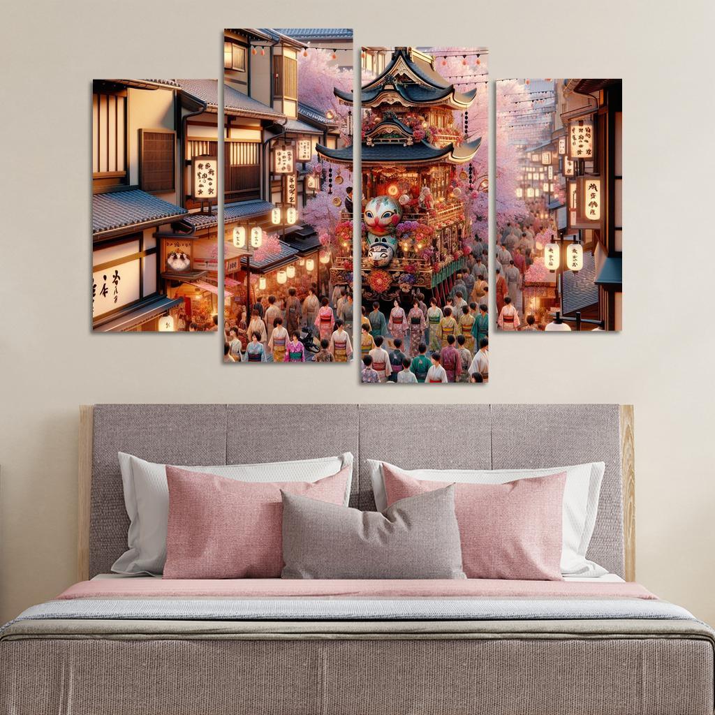 Gion Matsuri - Japan Modern Paintings Frame