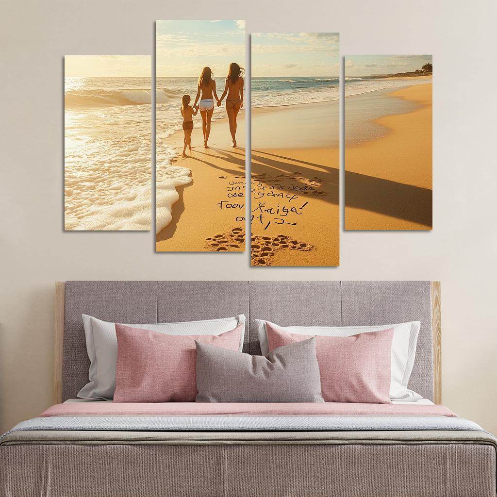 Footprints In The Sand A Mothers Journey One-piece Frames