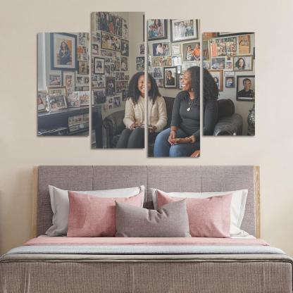 A Journey Through Time Memories Shared Custom Paintings Frame