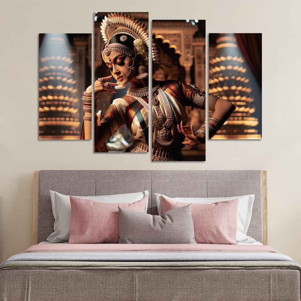 Bharatanatyam The Dance Of The Divine Modern Paintings Frame