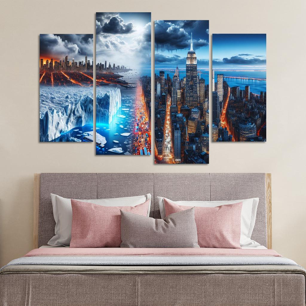 Sounding The Alarm Climate Crisis Awareness Custom Paintings Frame