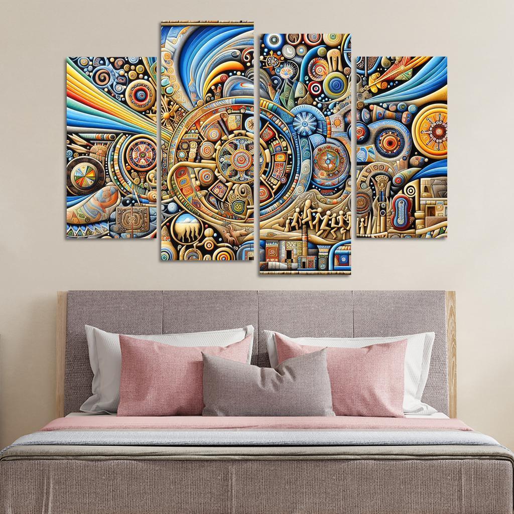 Culture Unbound Preserving Indigenous Traditions Multi-panel Paintings