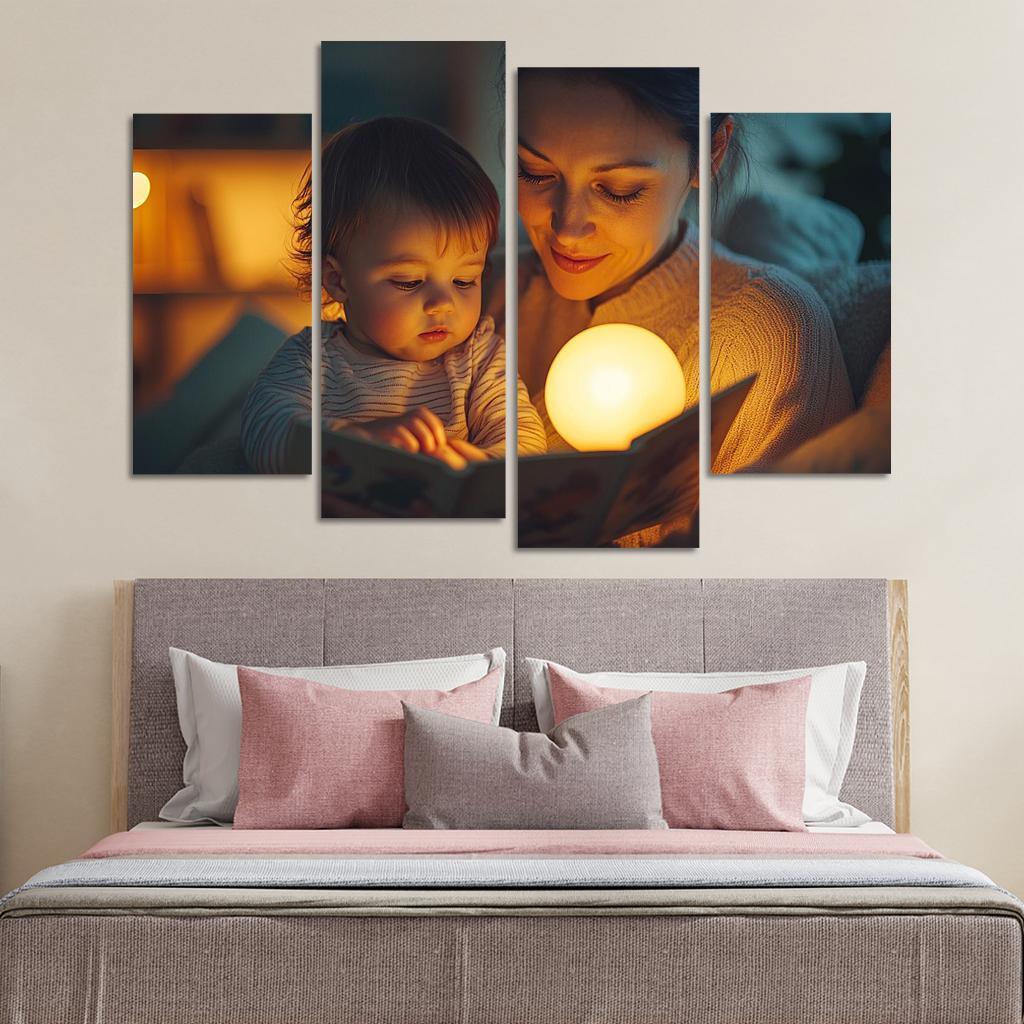 Moments Of Tenderness A Mothers Loving Touch Canvas Paintings Frame