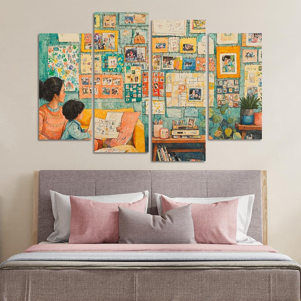The Tapestry Of Family A Mothers Weaving Custom Paintings Frame