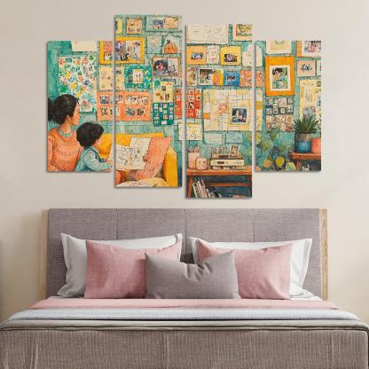 The Tapestry Of Family A Mothers Weaving Custom Paintings Frame