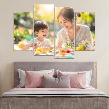 Moments Of Joy Celebrating Togetherness Custom Paintings Frame
