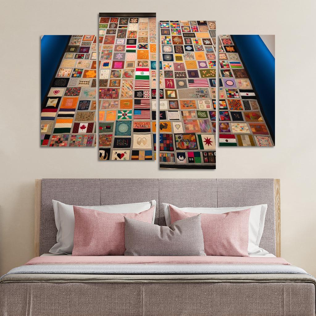 Stitching Together Lives The Impact Of Refugee Crises Custom Paintings Frame