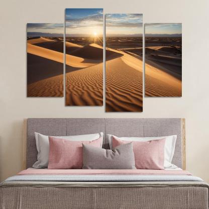 The Enigmatic Beauty Of Desert Landscapes Oil Paintings Frame