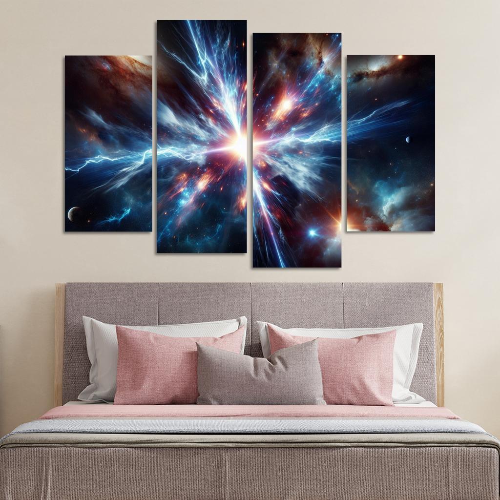 The Enigmatic Nature Of Gamma-ray Bursts Abstract Paintings Frame