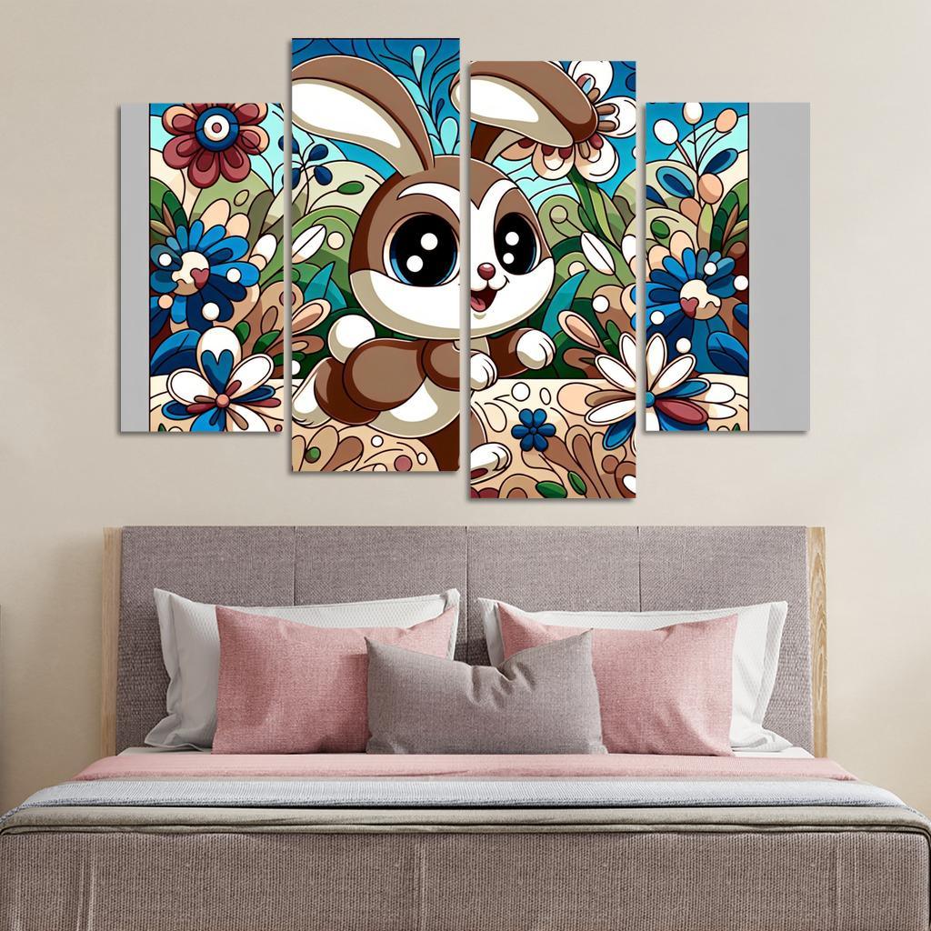 Bouncy Bunny - Garden Joy Framed Paintings