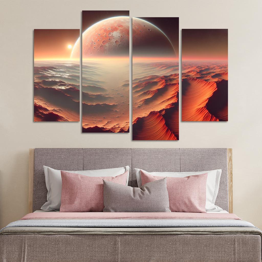 The Evolving Landscape Of Mars Abstract Paintings Frame