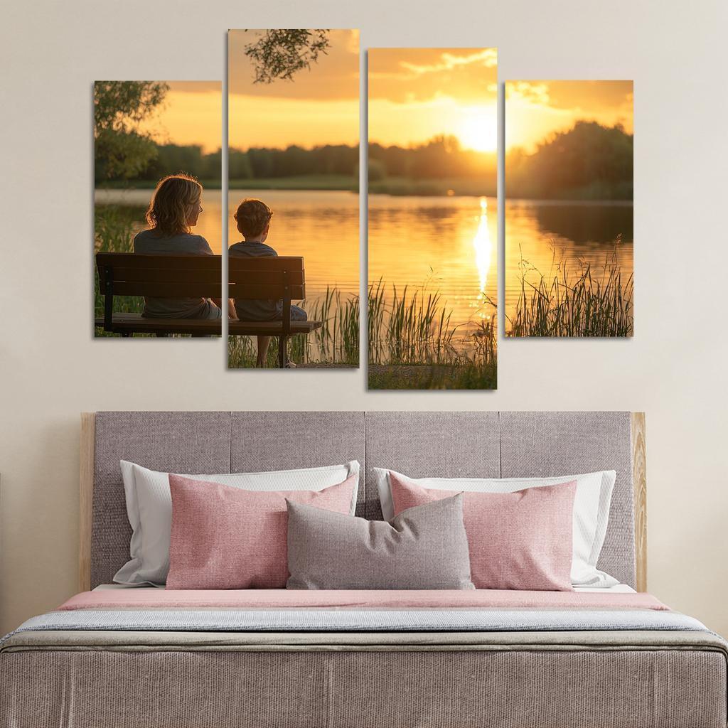 Moments Of Reflection A Mothers Guidance Custom Paintings Frame