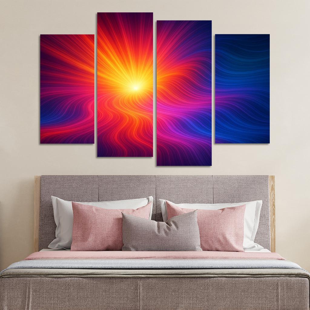 Pulse Of The Invisible Spectrum Oil Paintings Frame