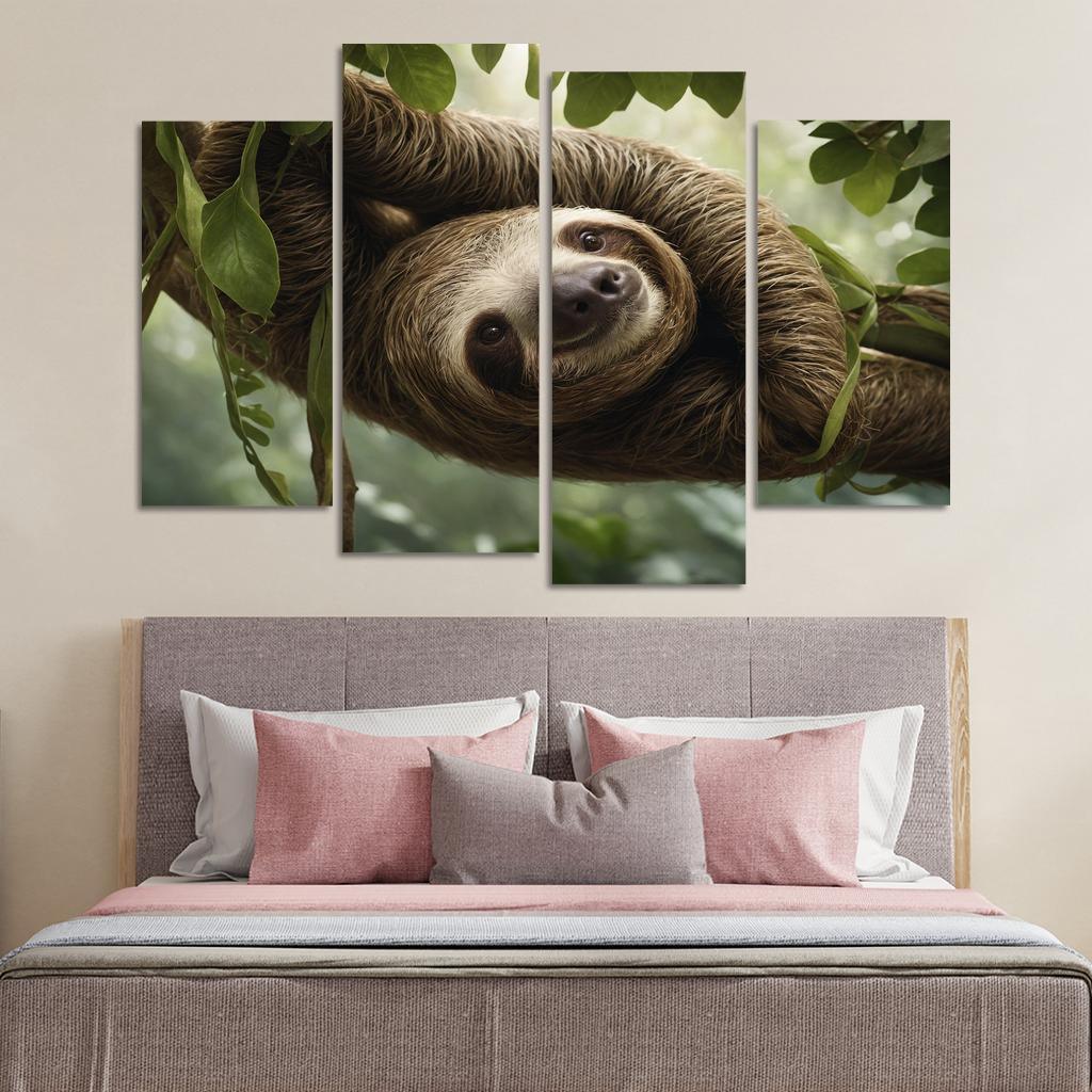 The Mysterious Sloth Slow And Steady Premium Artwork Frames
