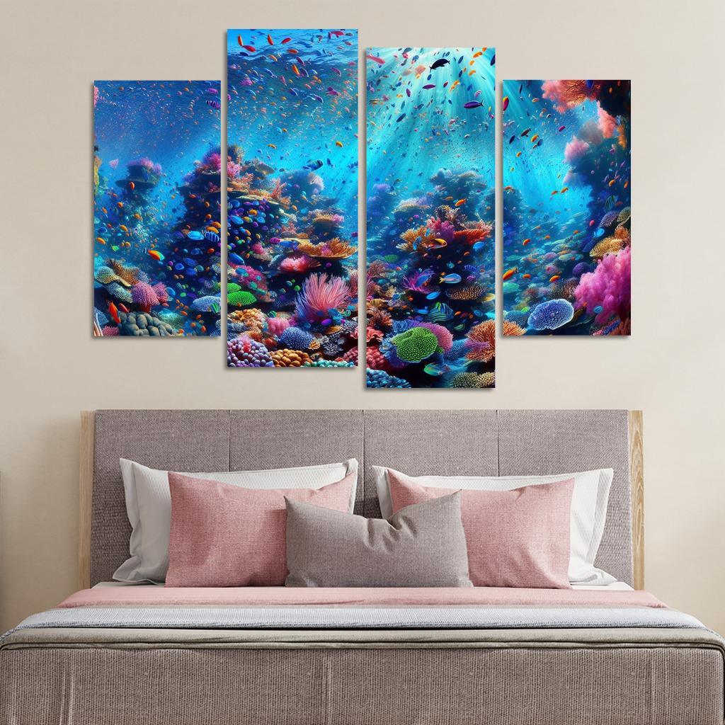 Coral Haven Underwater Wonderland Premium Artwork Frames