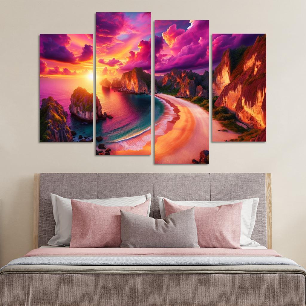 Sunset Ridge Beach Premium Artwork Frames