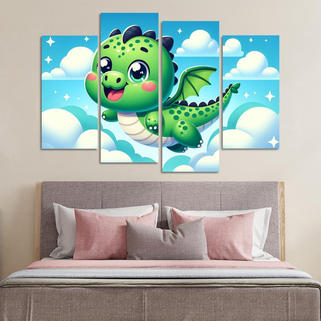 Daring Dragon - Adventure Awaits Framed Paintings