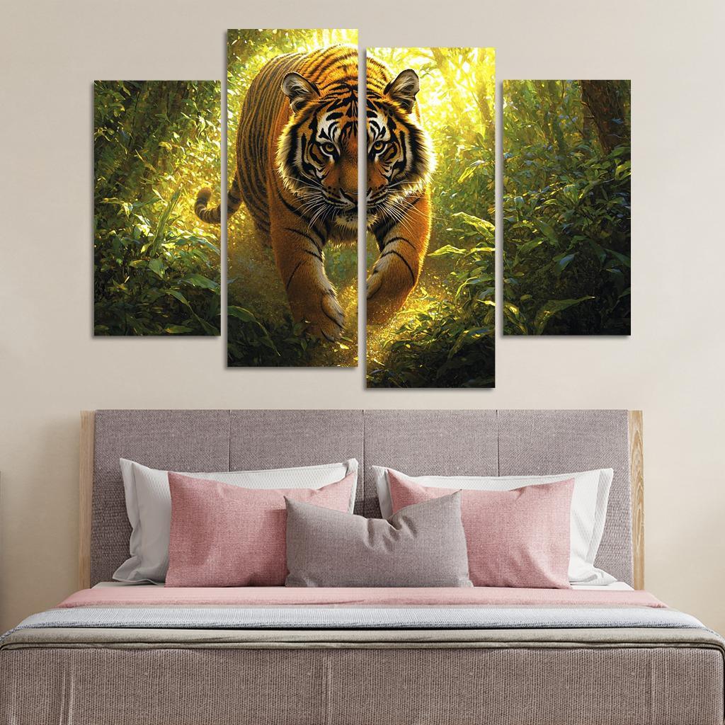The Power Of The Tiger Canvas Paintings Frame