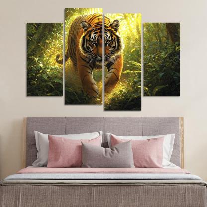 The Power Of The Tiger Canvas Paintings Frame