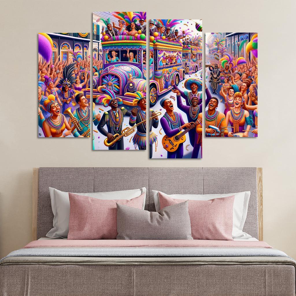 Mardi Gras - United States Modern Paintings Frame
