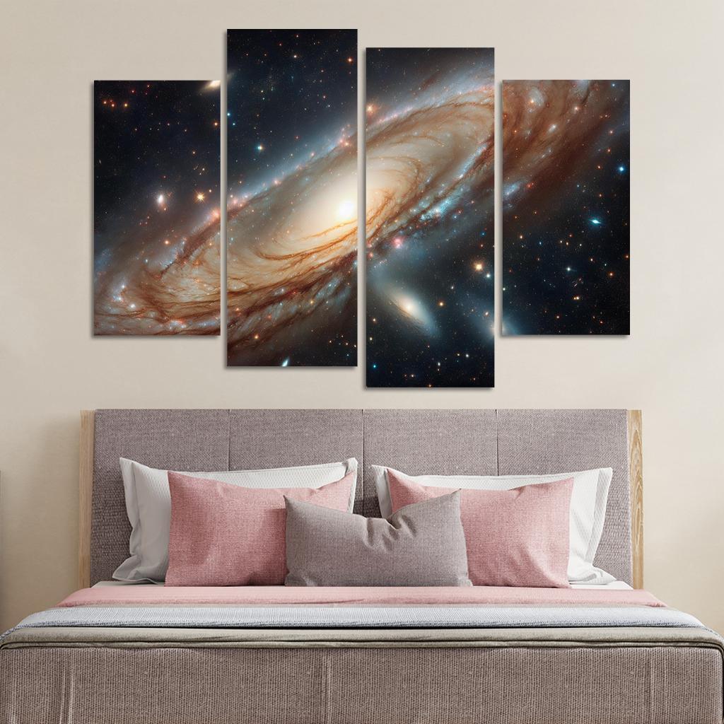 The Striking Features Of The Andromeda Galaxy Abstract Paintings Frame