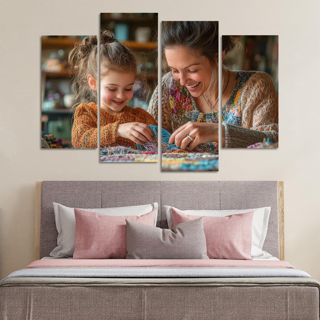 Threads Of Time A Mothers Lifelong Journey Canvas Paintings Frame