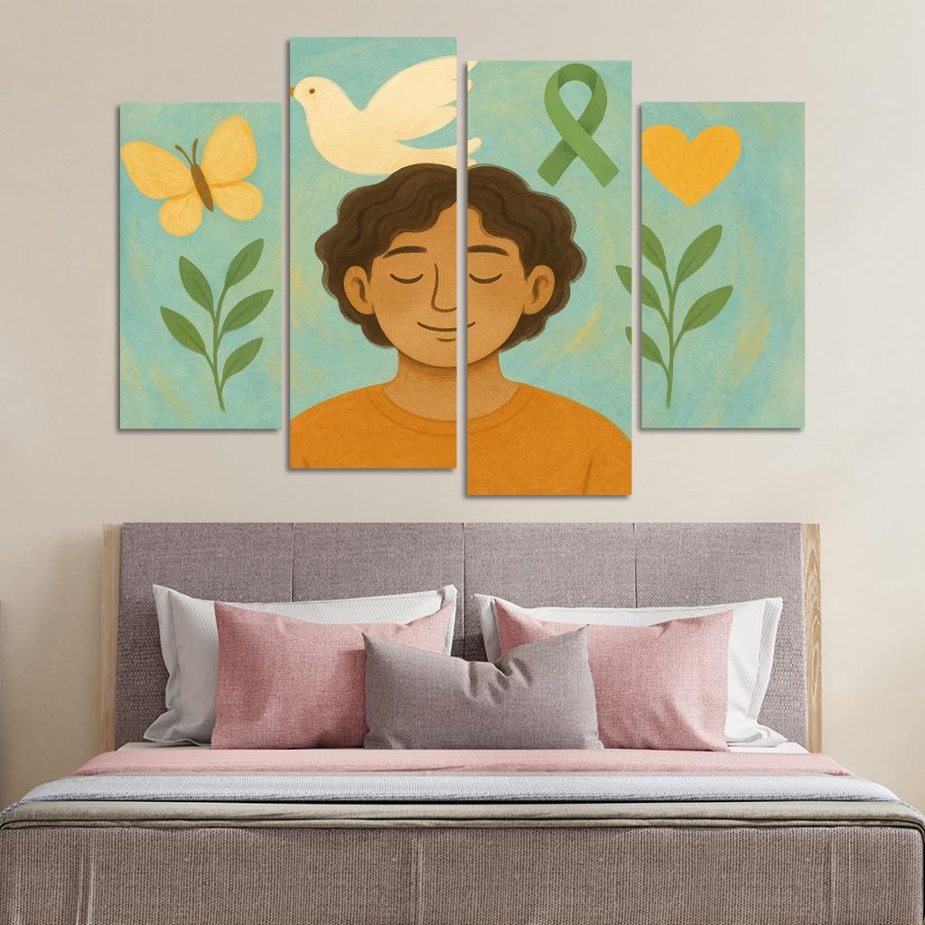 Bridges Of Compassion Art Promoting Mental Health Awareness Premium Artwork Frames