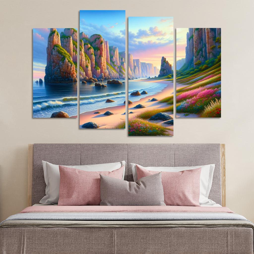Ocean Whisper Sound Therapy Beach Premium Artwork Frames