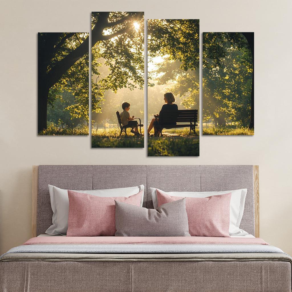 Reflections Of Love A Mother's Heartfelt Advice Canvas Paintings Frame